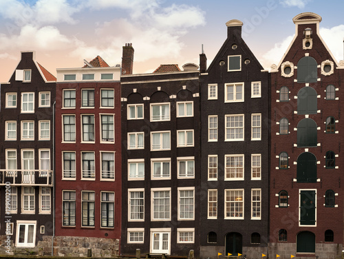 Amsterdam architectre at twilight