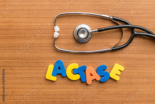 lactase colorful word
