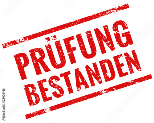 prüfung bestanden stempel rot 