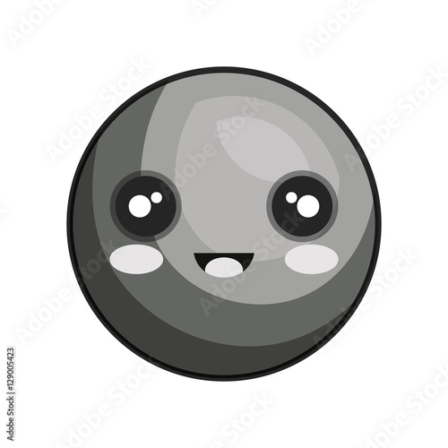 emoticon kawaii style icon vector illustration design