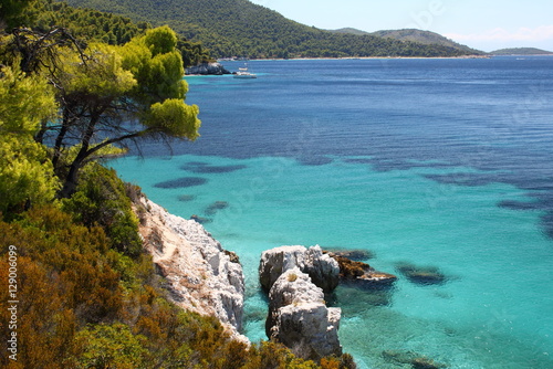 Neo Klima, elios, Hovolo beach,Skopelos island, Sporades island, Greek island, Thessaly, Aegean Sea, Greece 