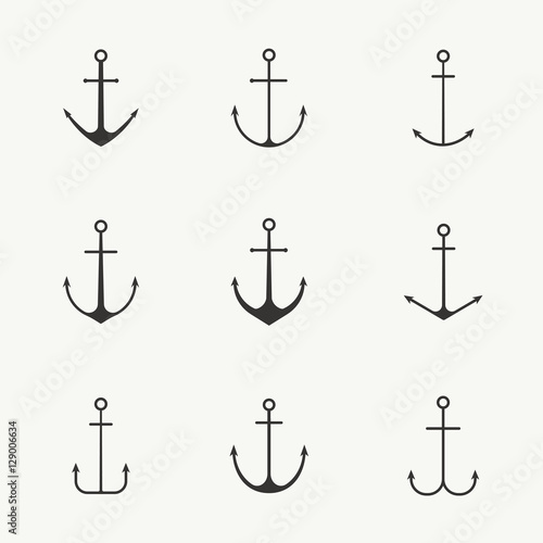 Slika na platnu Anchor set