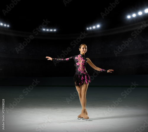 Young girl figure skater © Boris Riaposov