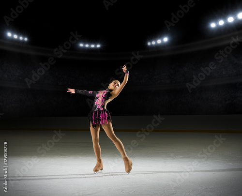 Young girl figure skater © Boris Riaposov
