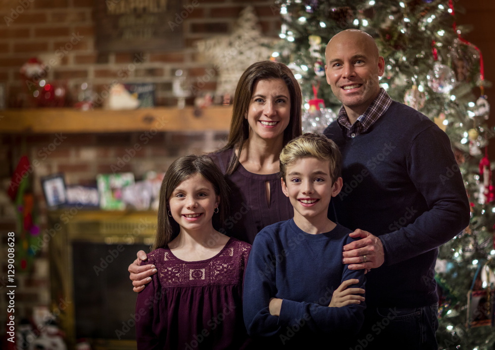 Fototapeta premium Family at Christmas
