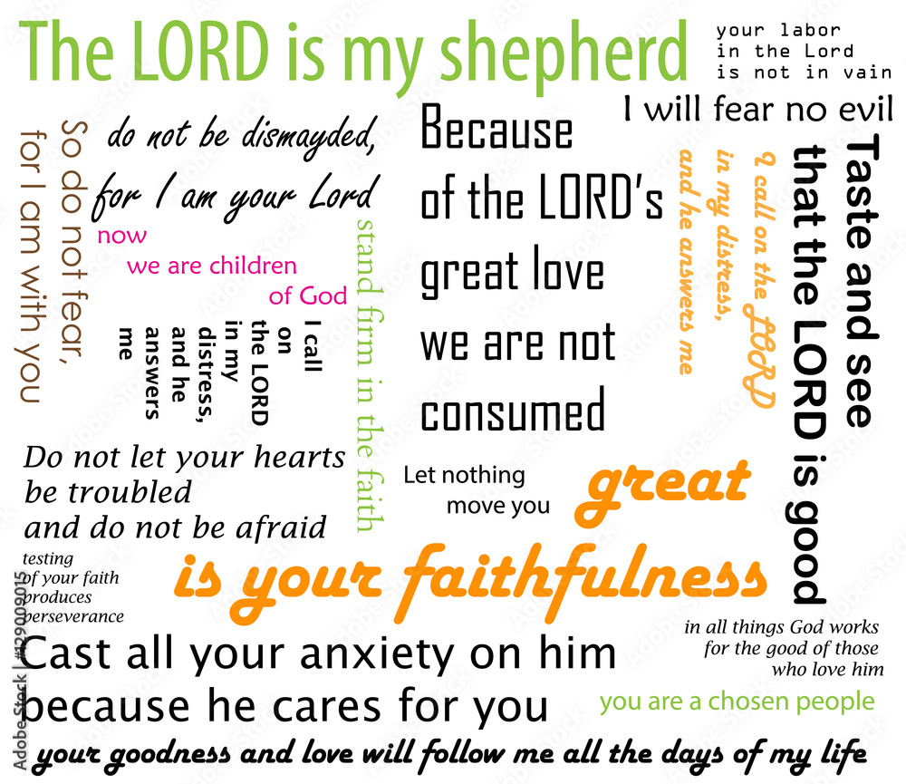 Motivational Bible verses Stock Vector | Adobe Stock