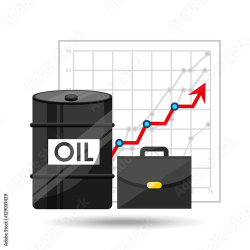 oil and petroleum industry increasing graph business vector illustration eps 10