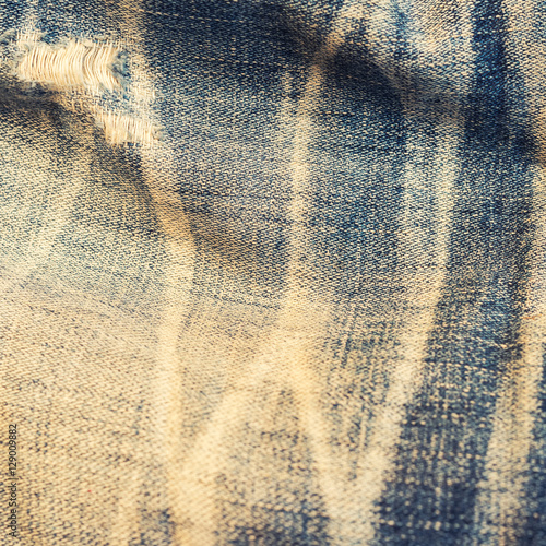 Old jeans texture with grunge for abstract background. photo