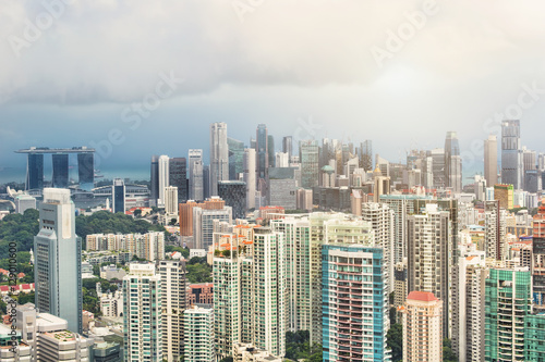 Singapore skyline skyscraper © Annatamila