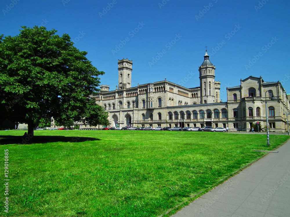 Hannover, Germany - July 1, 2015: Building of the University Leibniz