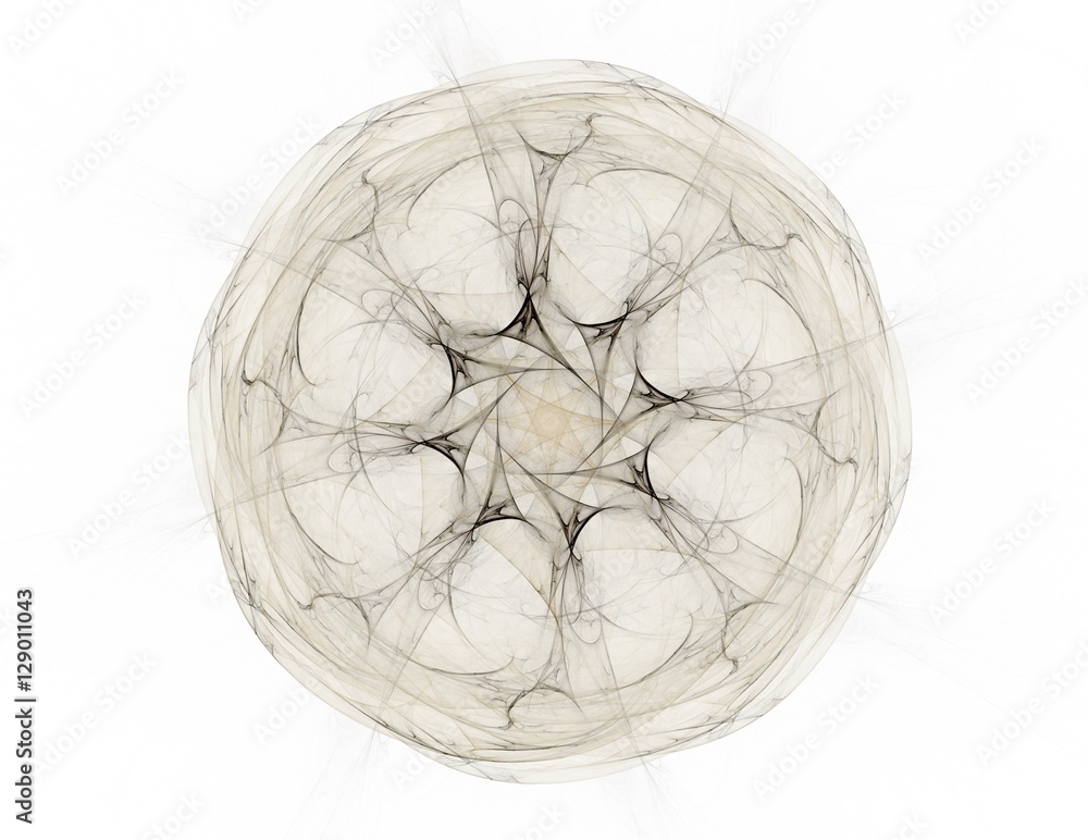 Fototapeta premium Geometry of Space series. Visually attractive backdrop made of conceptual grids curves and fractal elements suitable as element