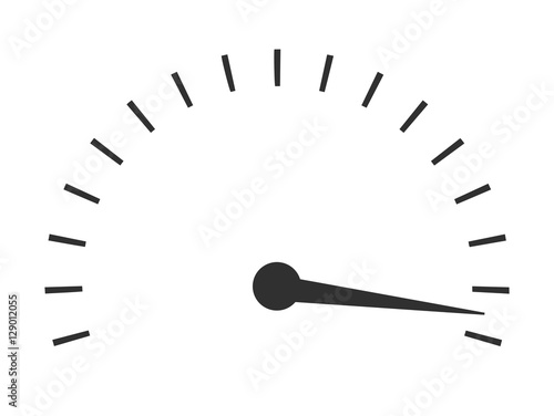 Vector minimal illustration of speedometer gauges