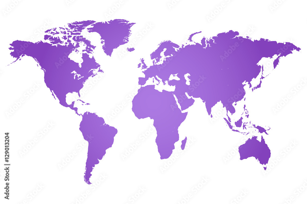 Obraz Ilustracja mapa świata