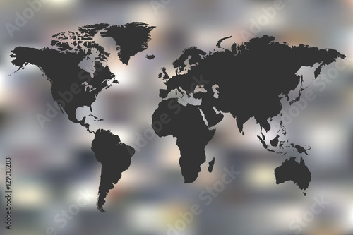 World Map Abstract Illustration