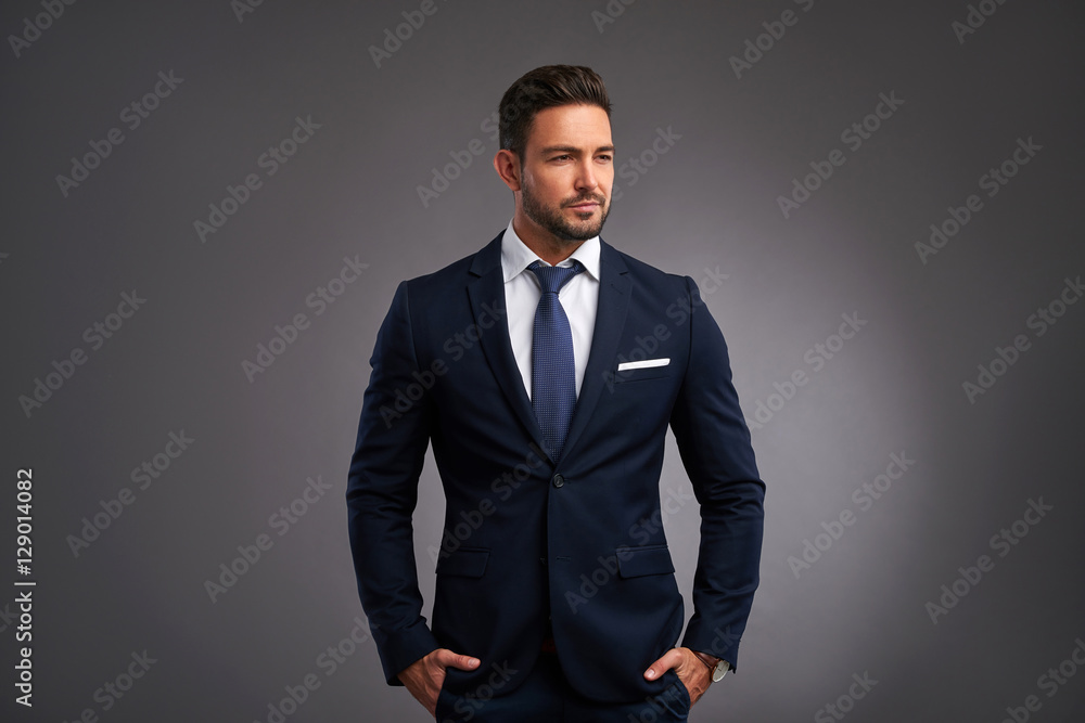 Fototapeta premium Confident elegant young man 