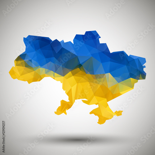 Ukraine vector. Ukraine vector map. Ukraine illustration on whit