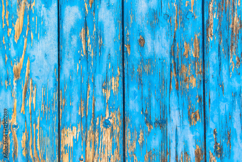 Rustic blue wooden background