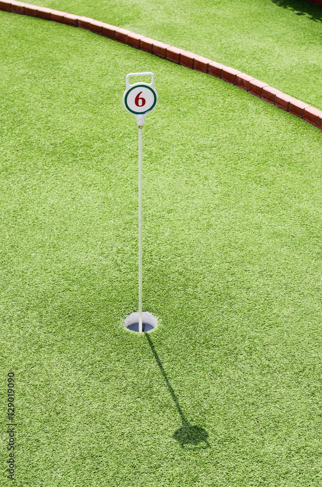Obraz premium Playground for mini golf, hole №6