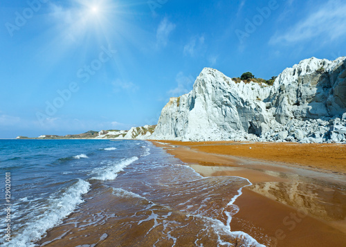 Xi Beach sunshiny view (Greece, Kefalonia).