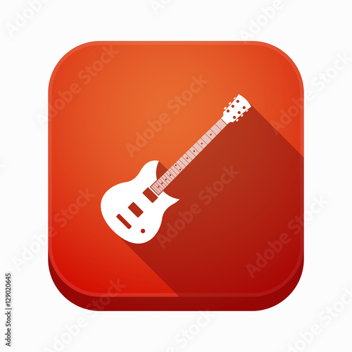 Isolated app icon with  an electric guitar