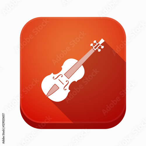Isolated app icon with  a violin