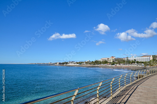 View at the San Augustin beach from the promenade along the coas © Birgitta