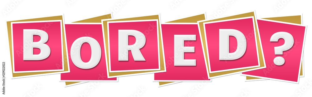 Fototapeta premium Bored Pink Squares 