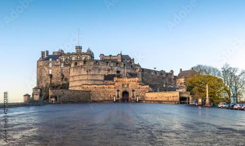 Fotografie Edinburgh Castle panoramic view