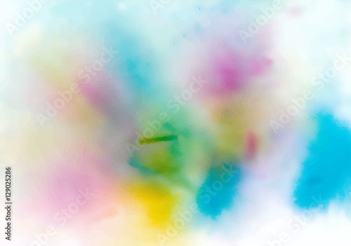 Colorful abstract watercolor texture with splashes and spatters. Modern creative watercolor background for trendy design.