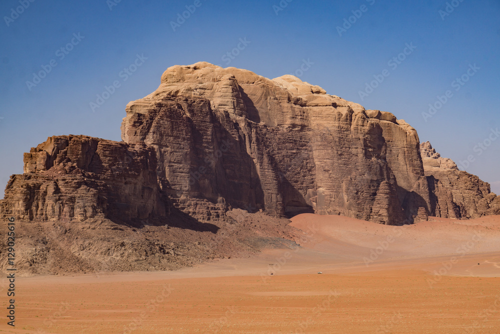 Berge in der Wüste Wadi Rum