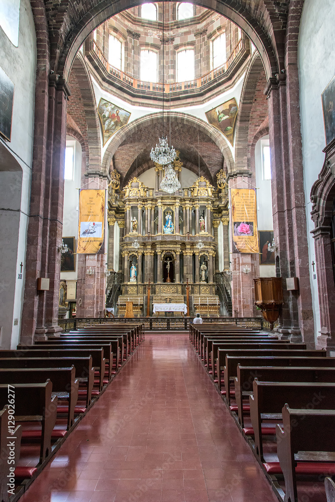 Las Monjas Church Interior San Miguel De Allende