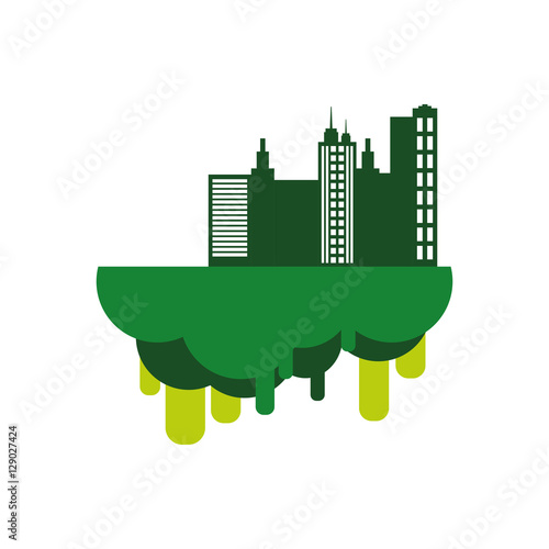 City urban buildings icon vector illustration graphic design