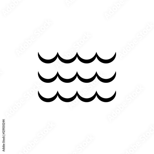 Wave Icon Flat