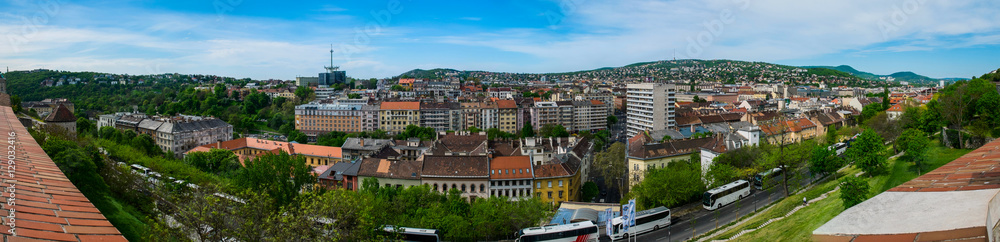 Beautiful Budapest panorama in the noon