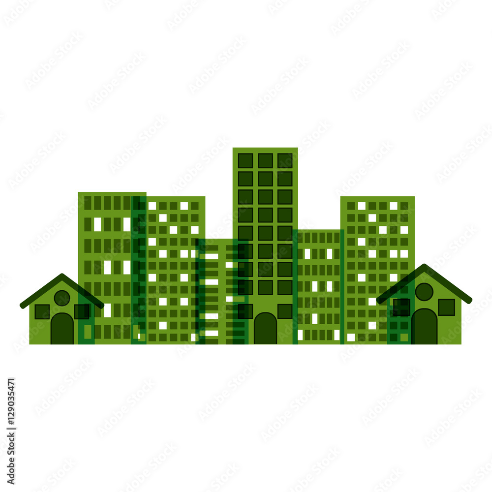 Ctiy building icon. Architecture urban modern and metropolis theme. Isolated design. Vector illustration