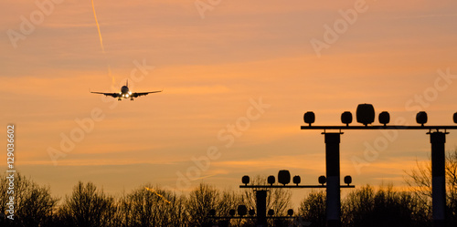 Canvas Print Orange air corridor