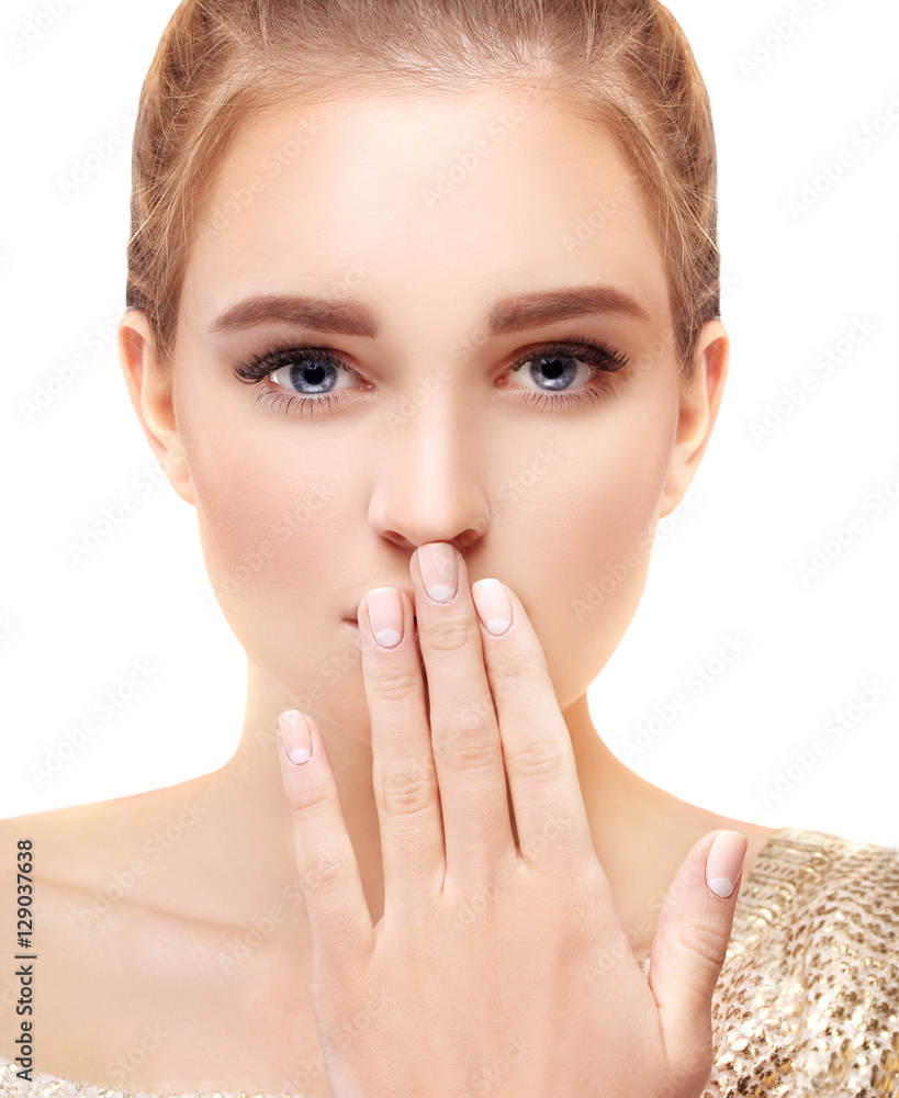 Beauty portrait of a young girl. Fresh Clean Skin Beauty portrait of a young girl. Fresh Clean Skin