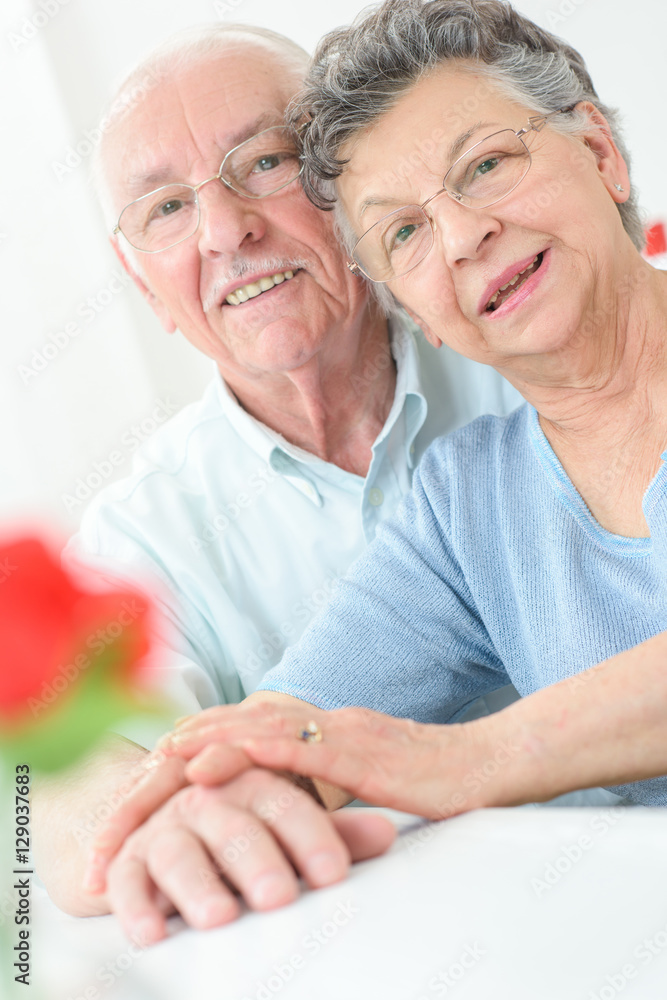 closeup of happy healthy senior couple in love closeup of happy healthy senior couple in love
