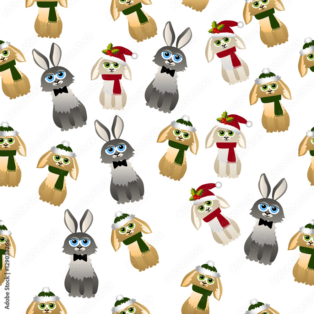 cute rabbit with scarf cute rabbit with scarf