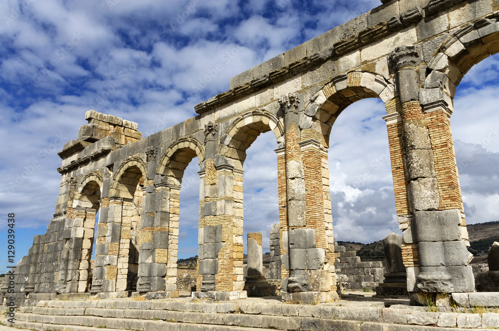 Roman Empire ruins of Volubilis, Morocco, Africa