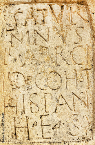 Old Roman stone inscription