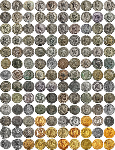 Portraits of the imperators and the emperors of the Roman Empire