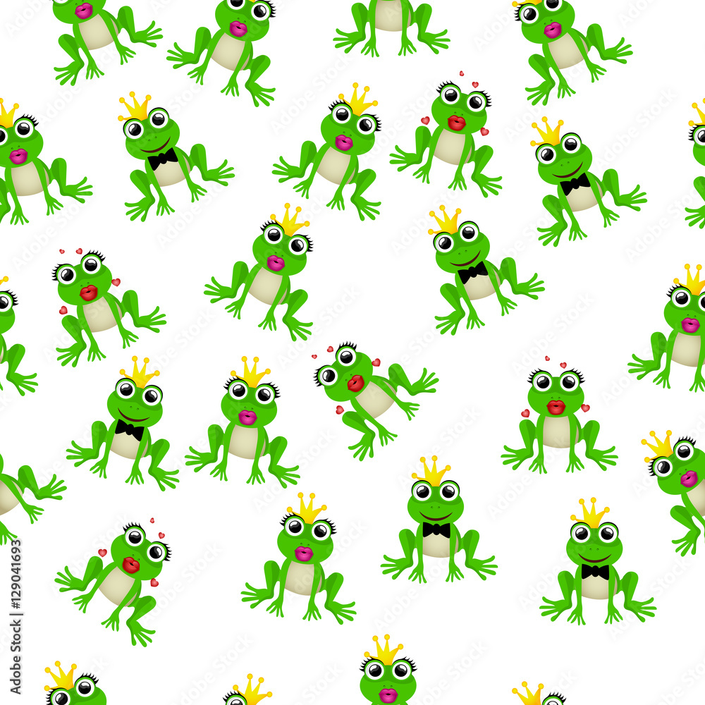 Naklejka premium frog prince or princess