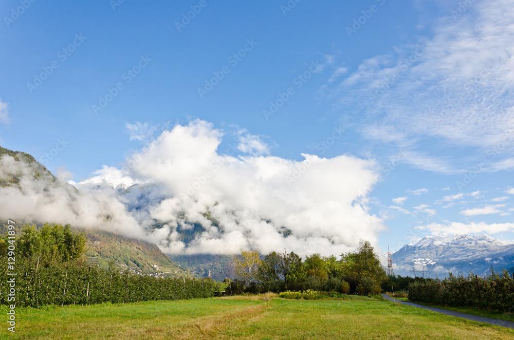 Clouds in the Alps