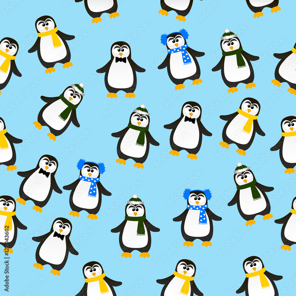 Fototapeta premium cute Christmas penguin