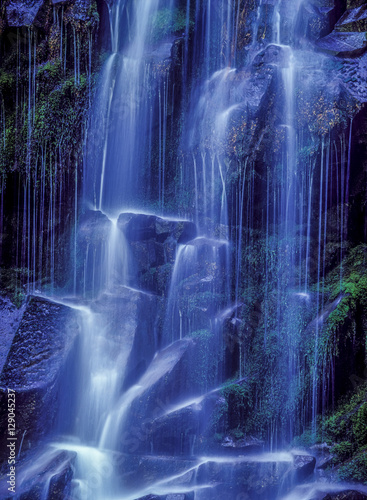 Waterfall in moss