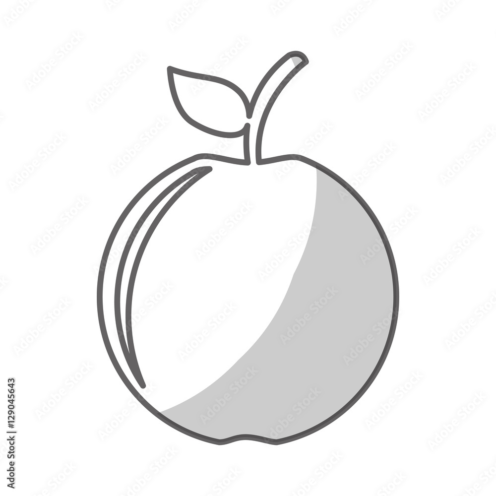 apple fruit icon over white background. vector illustration apple fruit icon over white background. vector illustration