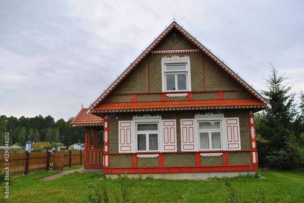 Ludowy dom na Podlasiu