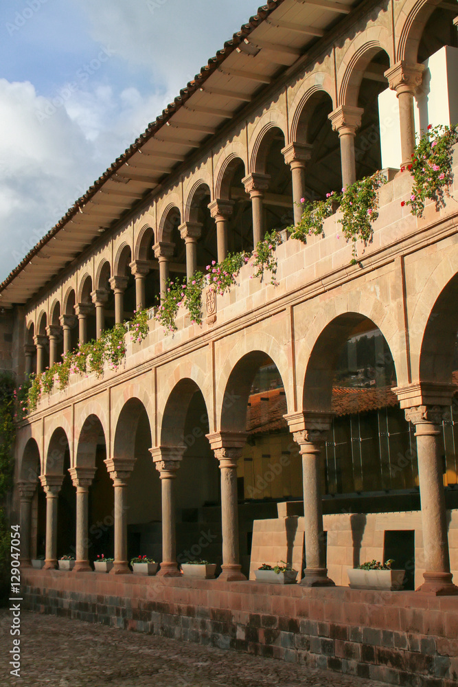 Courtyard of Convent of Santo Domingo in Koricancha complex, Cus