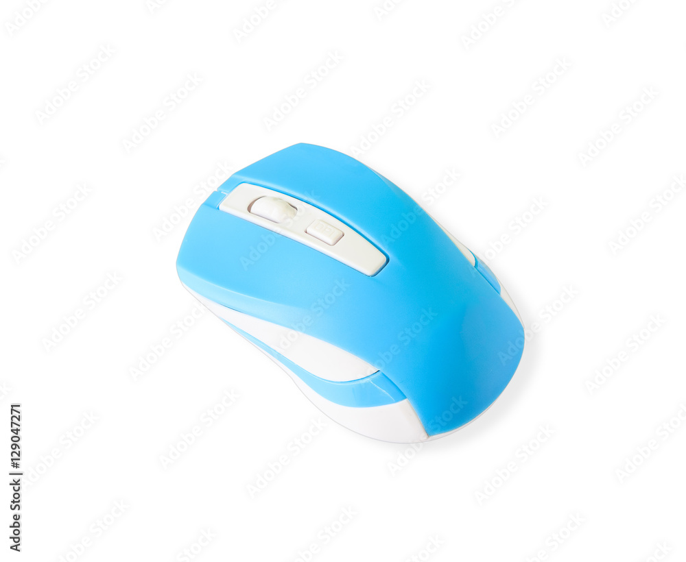 Wireless computer mouse isolated on white background Wireless computer mouse isolated on white background